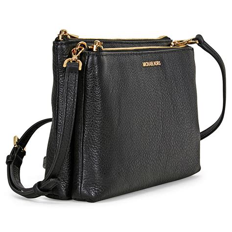 double zip crossbody bag michael kors|michael kors small bucket crossbody.